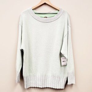 Free People Street Fair Tunic Lime Grey Combo Tunic Size XS NWT